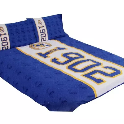 Real Madrid FC Established Double Duvet Cover Set Polyester Blend Merchandise • £39.95