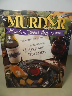 Murder A La Carte - A Taste For Wine & Murder  Complete Game Murder Mystery Game • $15.99