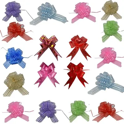 £2.99 • Buy Large 50mm Pull Bow Quality Gift Present Wrap Ribbon Wedding Car Birthday Party