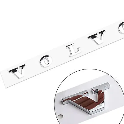 1X Rear Trunk Lid 3D Letter Badge Nameplate Emblem Sport For Volvo Gloss Chrome • $24.99