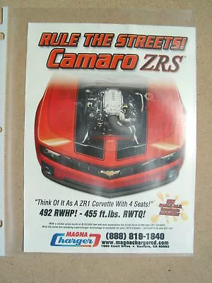 Magna Charger Supercharger ***original Ad** 2010 Camaro • $11.95