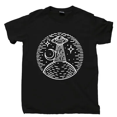 Alien T Shirt Flying Saucer Extraterrestrial Spaceship Believe UFO Sightings Tee • $16.99