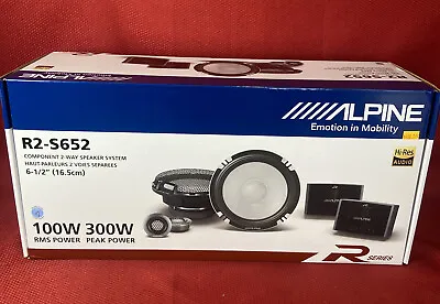 Alpine R-Series R2-S652 6.5  300 Watt 2-Way Component Car Audio Speaker System • $299