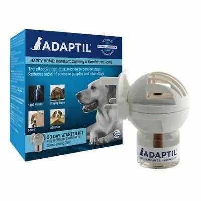 Adaptil Diffuser Starter Pack For Dogs /Puppy's Easy To Use & Clinically Proven • £50.49