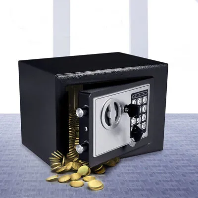 £23.99 • Buy LOEFME Electronic Safe Box Digital Home Office Cash Deposit Password Black/Gold