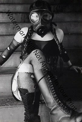 $6.77 • Buy CREEPY FREAKY CRAZY STRANGE SPOOKY BIZARRE Sexy Gas Mask Girl WEIRD1 VINTAGE PIC