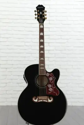 Epiphone J-200EC Studio Acoustic-Electric Guitar - Black • $500.99