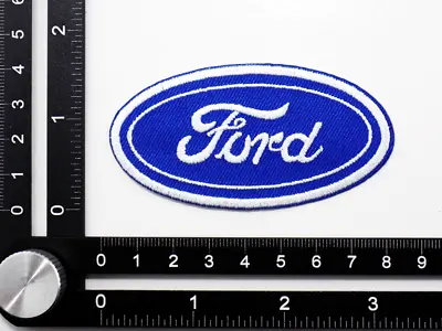 FORD EMBROIDERED PATCH IRON/SEW ON ~3-1/8''x 1-5/8  RACING GT40 MUSTANG F150 250 • $6.99