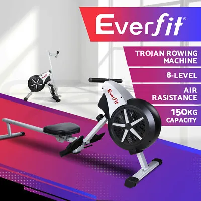Everfit Rowing Machine Rower Resistance Exercise Fitness Gym Home Cardio Air • $225.95