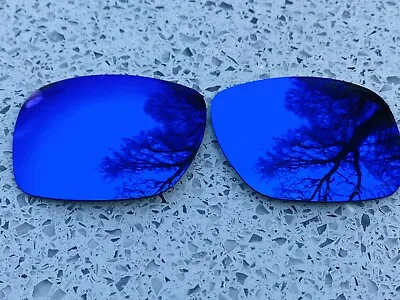 Etched Polarized Sea Blue Mirrored Replacement Lenses For Oakley Holbrook • £12.99