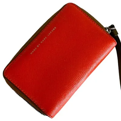 Marc By Marc Jacobs Large Zip Around Wallet  Orange Brown EUC • $30