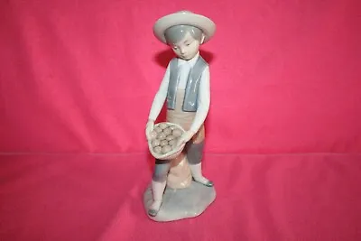 Zaphir Spanish Porcelain Figure ; Boy With Full Basket • £7.95