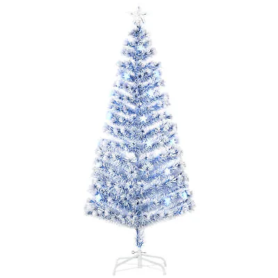 £58.99 • Buy HOMCOM Artificial Fibre Optic Christmas Tree Seasonal Decoration W/ 26 LED