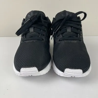 Adidas ZX Flux Torsion Mens Youth School Shoes BLACK Size US 5 UK 4.5 B • $35