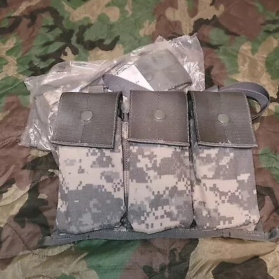 New USGI US Army MOLLE II 6 Mag Ammo Bandoleer Pouch ACU Digital  • $12.99