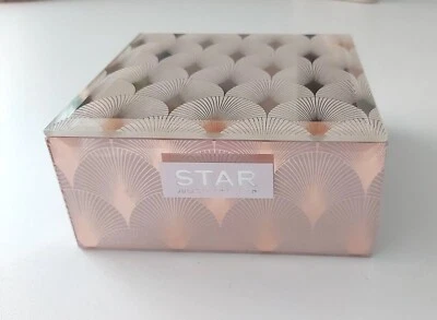 £18.99 • Buy Stunning Art Dec Design Jewellery Box In Gold With Light Pink By Star By JM