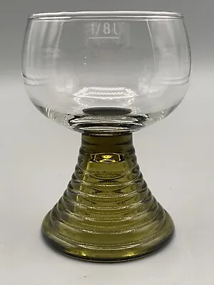 Vintage Roemer German Glasses Beehive Stem Olive Green 1/8 L - 10 Available! • $10