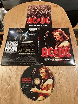 AC/DC - Live At Donington DVD 1st US Press Guns N Roses Metallica Angel City • $5.99