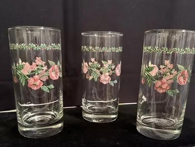 Vintage Farberware Tumblers English Gordon Glasses Set Of 3 • $9.95