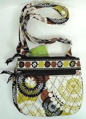 Vera Bradley Cocoa Moss Little Flap Hipster Crossbody Purse - New • $33.22