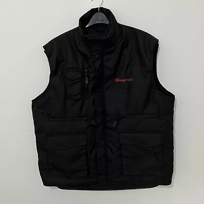 £113.99 • Buy Snap On Tools Gilet 2XL XXL Body Warmer Black Fleece Heavy Duty Mechanic Utility
