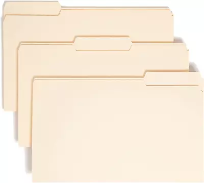 Smead Standard File Folders 100 Count Manila 1/3-Cut Tabs Legal Size 15330 • $23.72