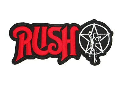 £3.20 • Buy Rush Iron On Sew Embroidered Patch Badge Collectable Rock Metal Band Music