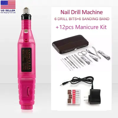Professional Electric Nail File Drill Manicure Tool Pedicure Machine Clippers • $11.69
