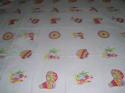 Vintage Mexican Motif Tablecloth 65  By  50  • $14.40