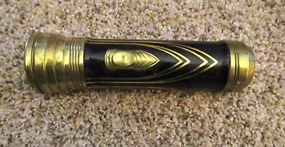 VINTAGE 6  EVEREADY BRASS FLASHLIGHT ~ MADE In U.S.A. • $6.05