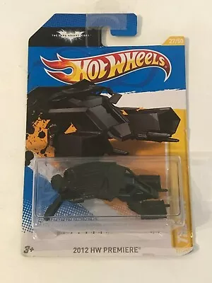 Hot Wheels The Dark Knight Rises The Bat #27/50 2012 HW Premiere- BATMAN VEHICLE • £8.99