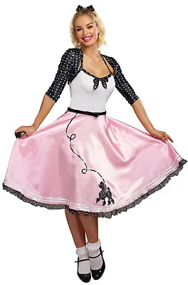 1950s Retro Poodle Skirt Rock Around The Clock Adult Costume • $57.61