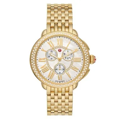 MICHELE Serein 18K Gold-Plated Diamond Watch MWW21A000070 • $1200