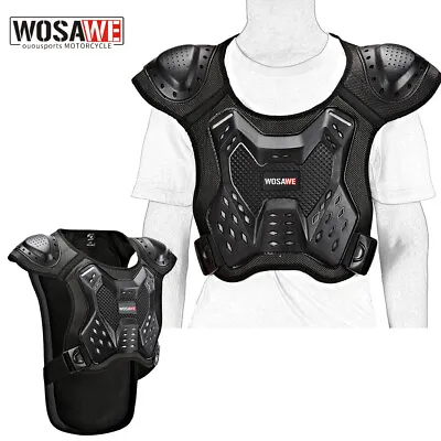 WOSAWE Adult Motorcycle Armor Chest Protector Ski Racing Spine Protection Guards • $54.51