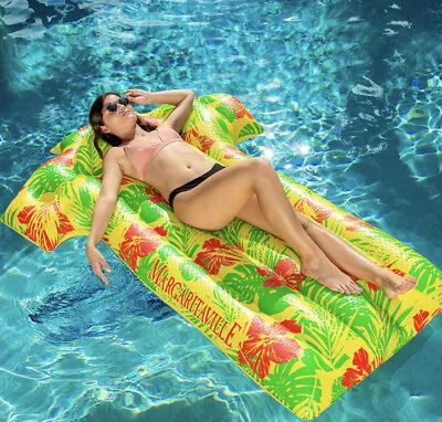 Rare Margaritaville Shirt Float Pool Lake Inflatable One Person Raft 74”x29” NIB • $48.88