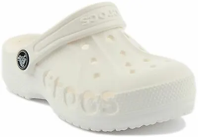 £24.99 • Buy Crocs Kids Baya Clogs Kids Back Strap Sandal In White UK Size 6 - 3