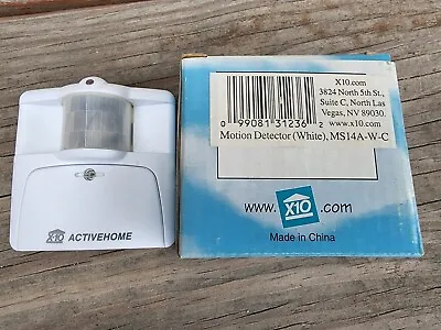 $6.99 • Buy X-10 Motion Detector MS14A-W-C New In Box WHITE X10