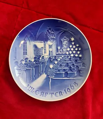 B & G Bing Grondahl Vintage 1968 Christmas In Church Plate  B&G Denmark • $10