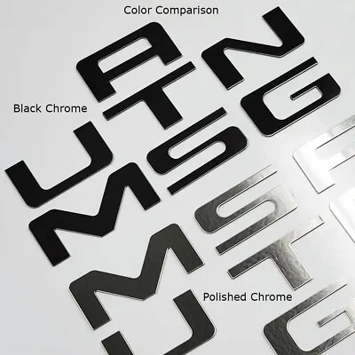 Black Chrome Stainless Steel Rear Bumper Inserts For 99-04 Mustang FREE SHIPPING • $34.99