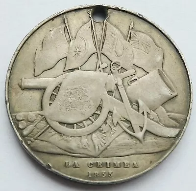 $36 • Buy 1855 Turkish Crimean War Silver Medal, Sardinian Issue
