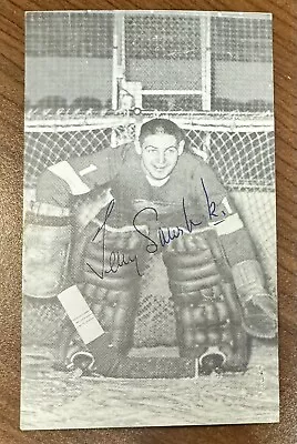 Signed 1950s JD McCarthy Postcard — Terry Sawchuck Detroit Red Wings HOF • $169.17