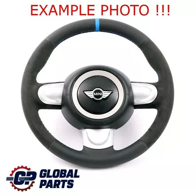 Mini Cooper R56 R60 NEW Black / Alcantara Leather Sport Steering Wheel 3 Spoke • $217.99