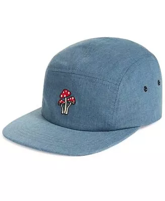 Sun + Stone Mens Mushroom Graphic Hat In Denim Blue-O/S • $13.99