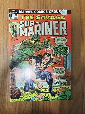 Comic Book - Marvel Comics - The Savage Sub-mariner No 72 Sept 1974 • $9.95