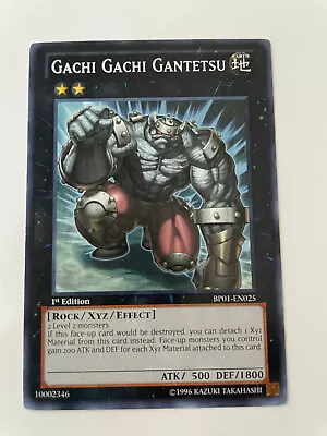 Gachi Gachi Gantetsu - BP01-EN025 - Rare - 1st  Edition - NM - Yugioh! • $1