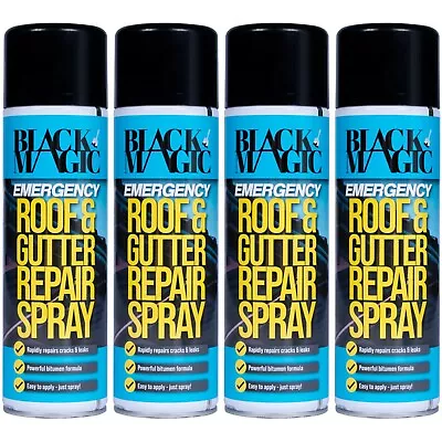 Emergency Leak Repair Spray Roof Guttering Piping Window Sealer 4 X 500ml • £26.95