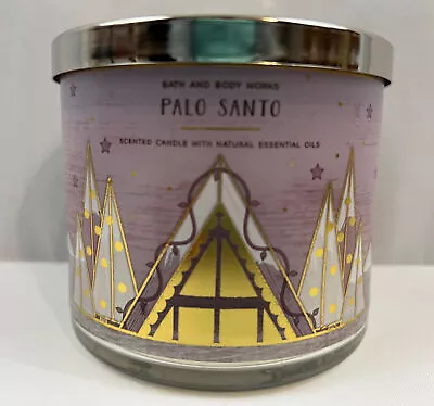 Bath & Body Works Palo Santo (No Vanilla) 3-Wick Large Candle Essential Oils New • £26.85