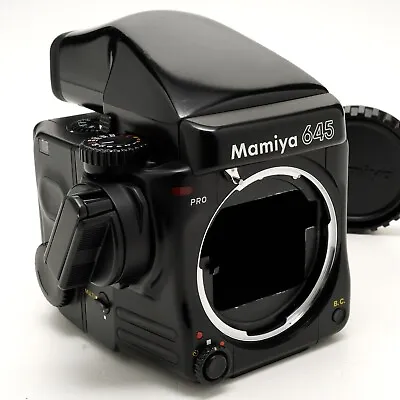 Mamiya 645 Pro Medium Format Camera W/ Pro Prism Finder & Film Back W/120 Insert • $595.22