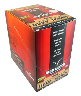 Jack Links Beef Jerky BBQ (10 X 50g In A Display Unit) • $60.68