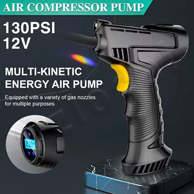 Automatic Cordless Car Tyre Inflator LCD Digital Handheld Air Compressor Pump • $26.99